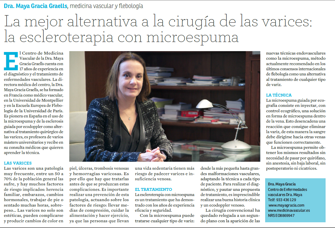 La mejor alternativa a la cirugía de las varices: la escleroterapia con microespuma